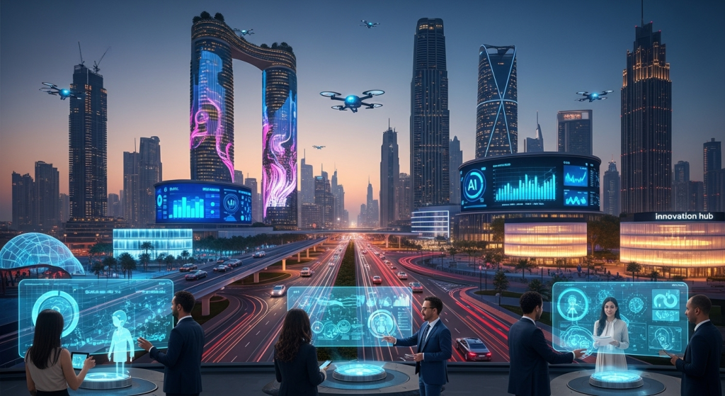 Dubai's AI Free Zone Attracts 500 Startups illustration