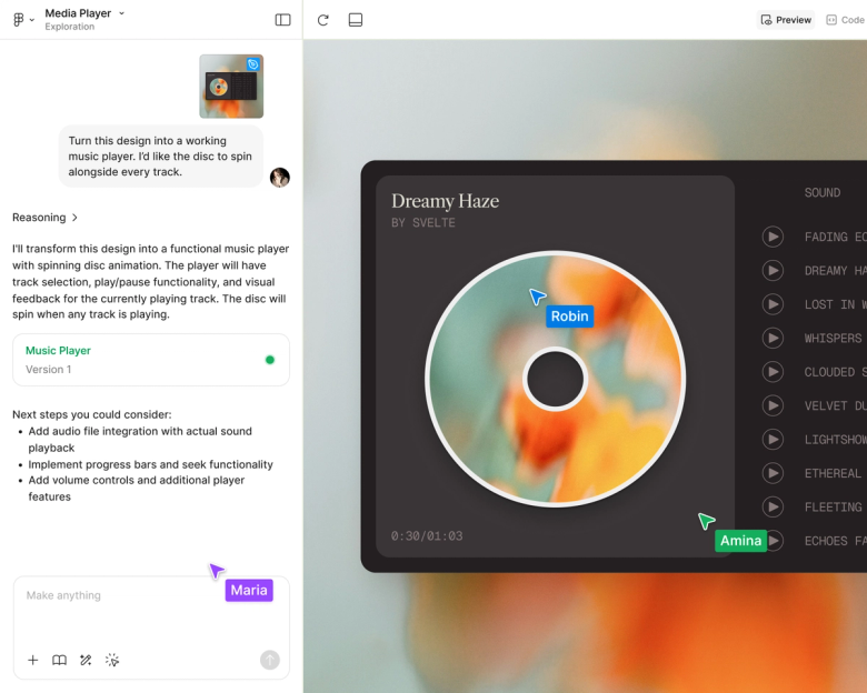 Figma's AI Design Generation Beta illustration
