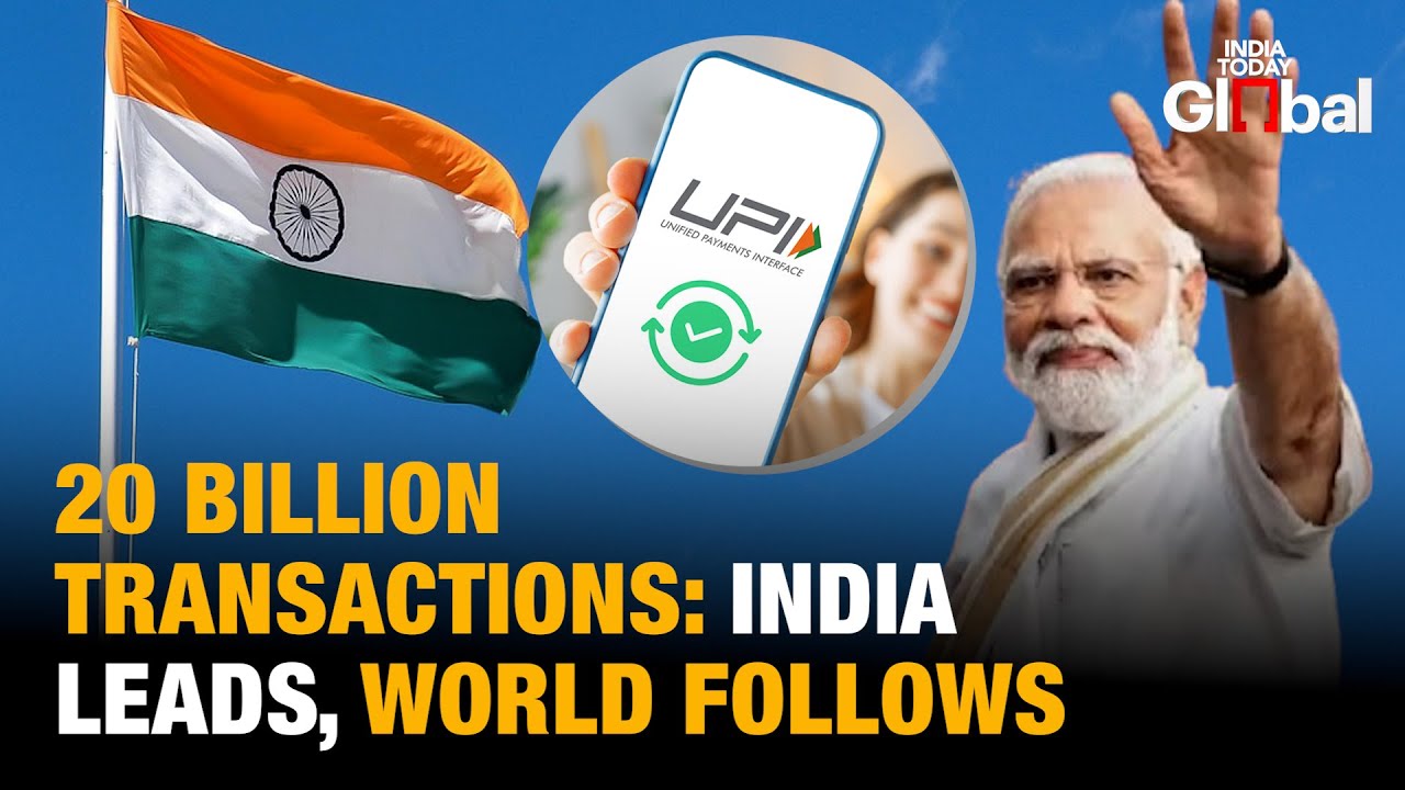 India's UPI Crosses 20 Billion Transactions illustration