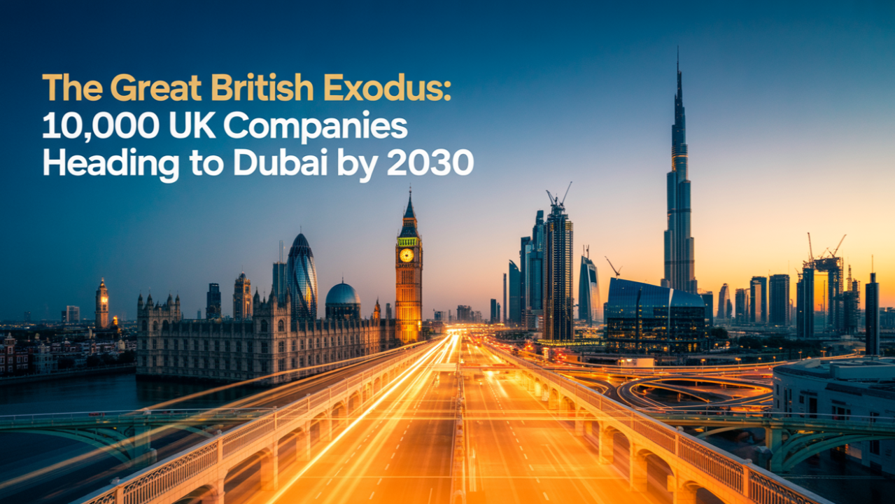 London's Fintech Exodus to Dubai illustration
