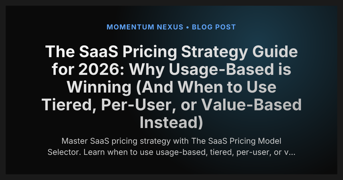The SaaS Pricing Reset of 2026 illustration